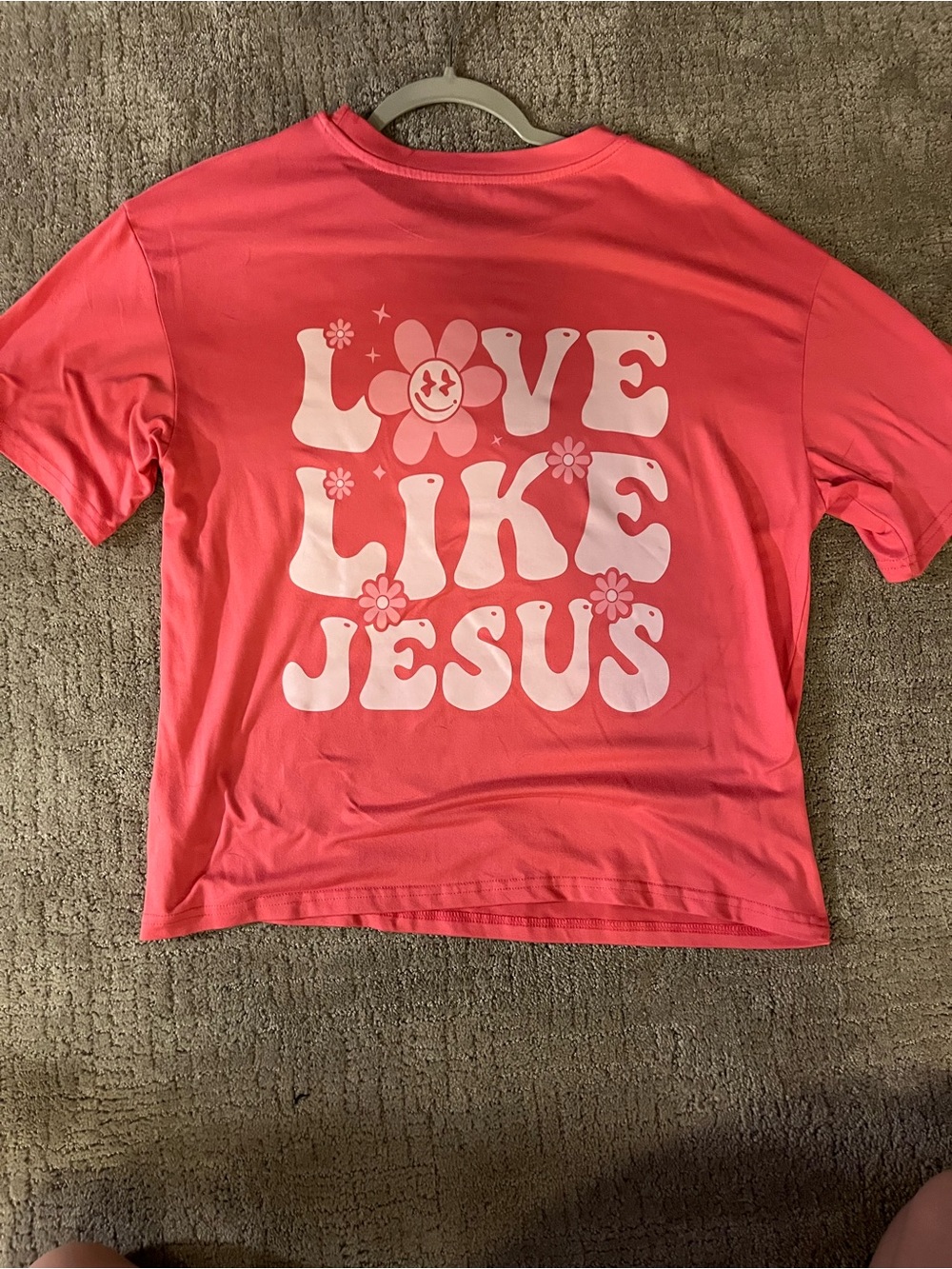 Love Like Jesus Pink Graphic Tee